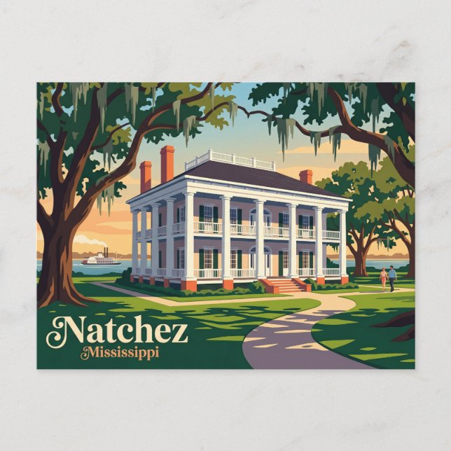 Postal Natchez Mississippi (Anverso)