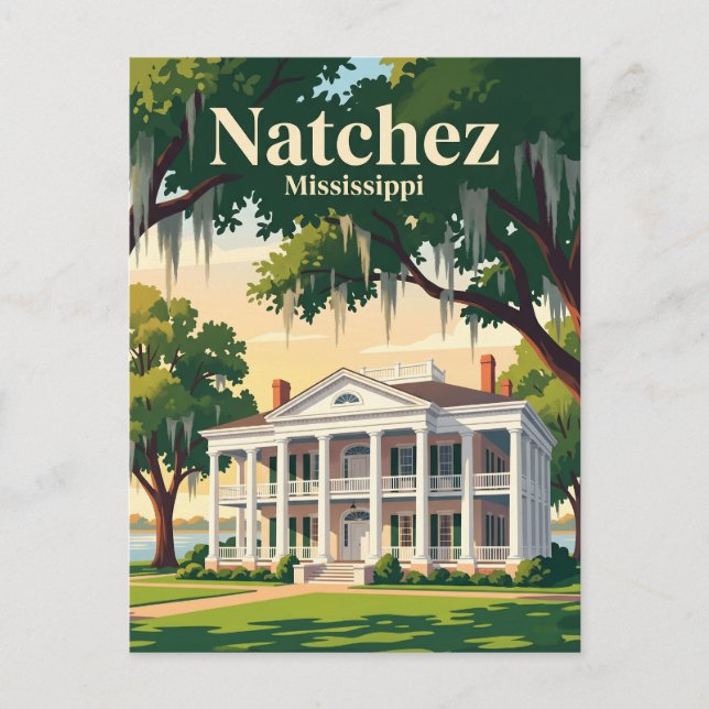 Postal Natchez Mississippi (Anverso)