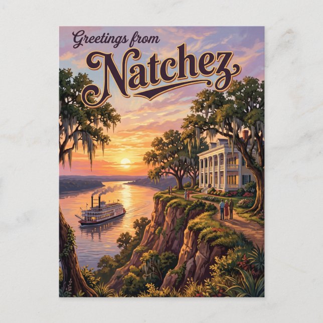 Postal Natchez Mississippi (Anverso)