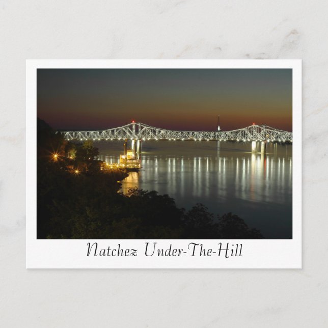 Postal Natchez Sub-The-Hill & Bridge (Anverso)
