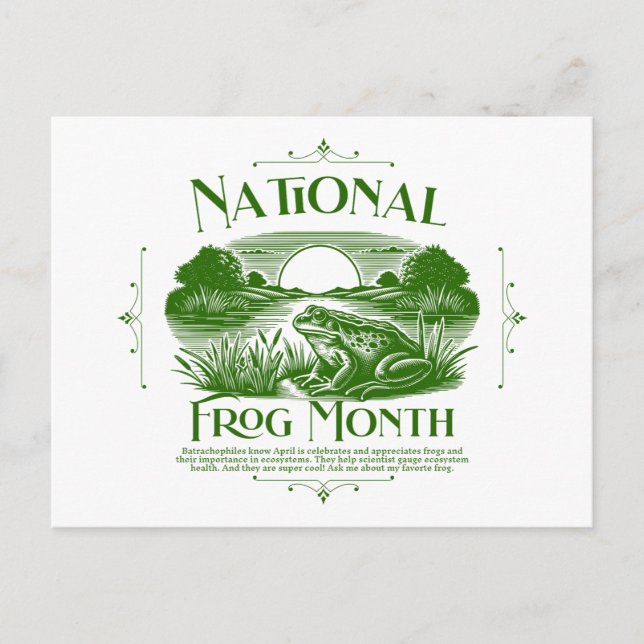 Postal National Frog Month (Anverso)