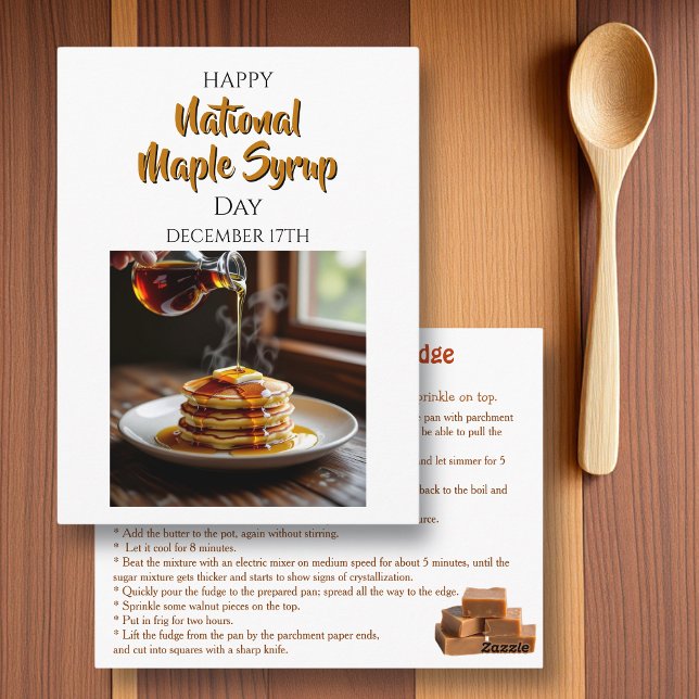 Postal National Maple Syrup Day - December 17th (Subido por el creador)