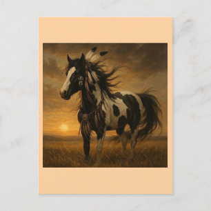 Postal nativa norteamericana para la pintura de ca