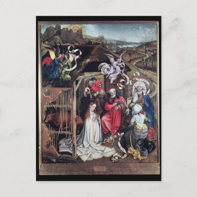 Postal Natividad, c.1425 (Anverso)