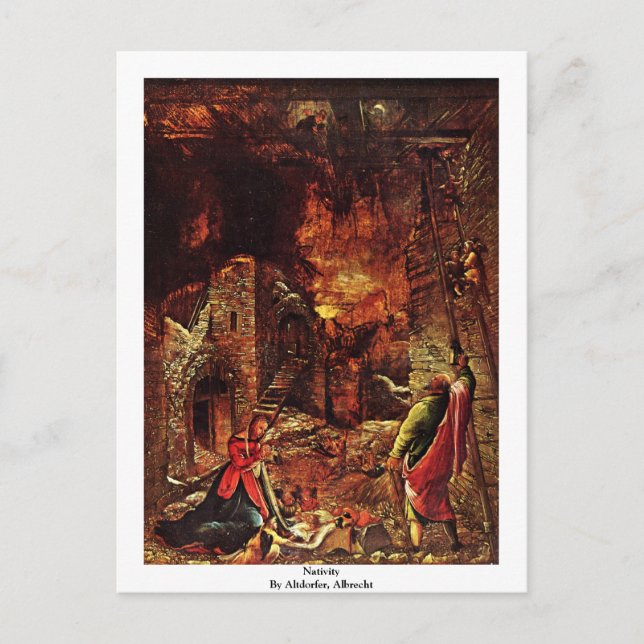 Postal Natividad De Altdorfer, Albrecht (Anverso)