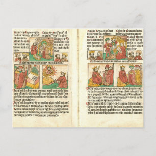 Postal Natividad de Biblia Paupernum