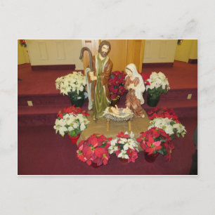 Postal Natividad de la iglesia 1