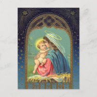 Natividad María Sosteniendo El Niño Jesús