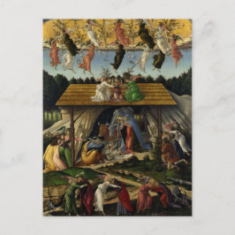 Postal Natividad mística de Sandro Botticelli
