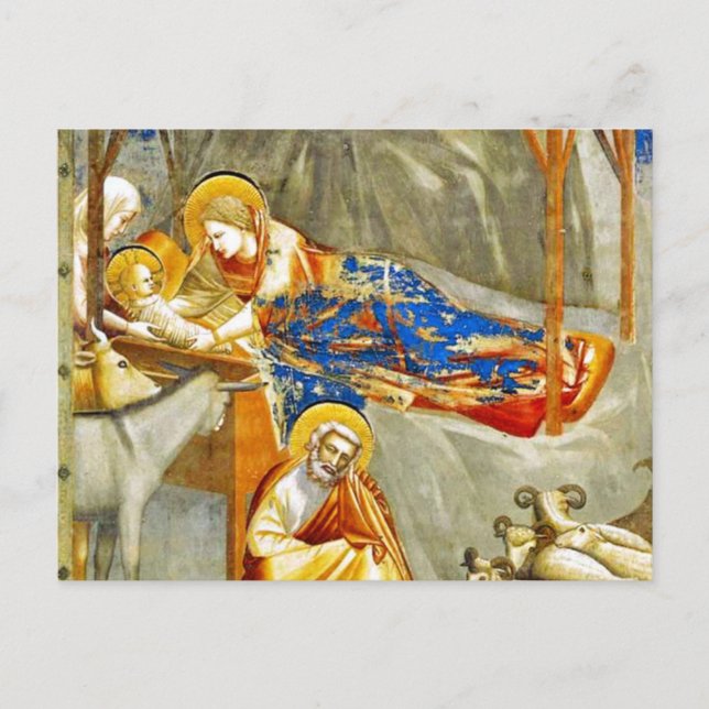 Postal Natividad Nacimiento de Jesús (Anverso)