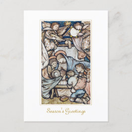 Postal Natividad navideña vintage