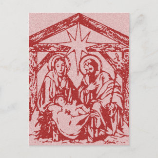 Postal Natividad Roja