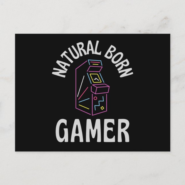 Postal Natural Born Gamer (Anverso)