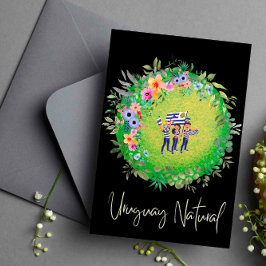 Postal natural del Uruguay verde