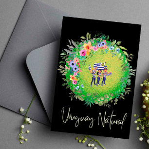 Postal natural del Uruguay verde