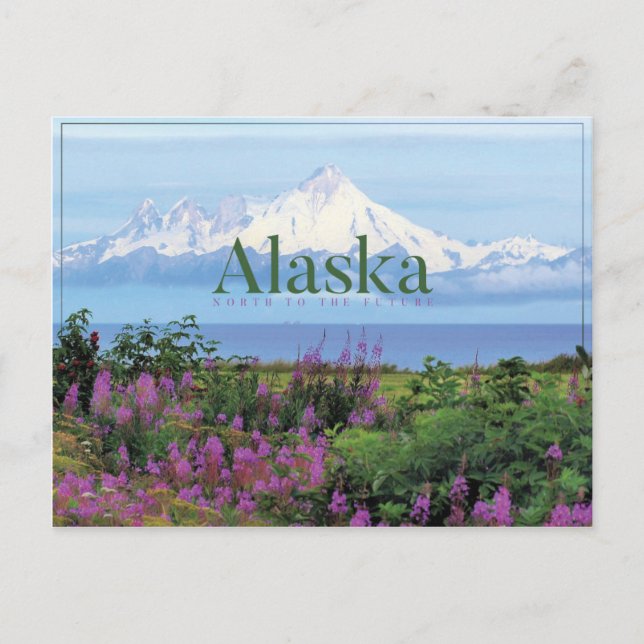 Postal natural hermosa de Alaska (Anverso)
