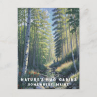 *~* Naturaleza AP49 Maine Forest Woods Stream Vaca