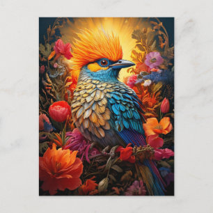 Postal Naturaleza Caprichosa Pájaro Azul Nº 2