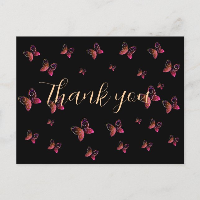 Postal naturaleza de las mariposas voladoras (Anverso)