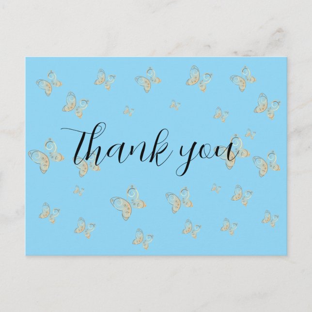 Postal naturaleza de las mariposas voladoras (Anverso)