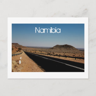 Postal Naturaleza de los caminos del desierto de Namibia