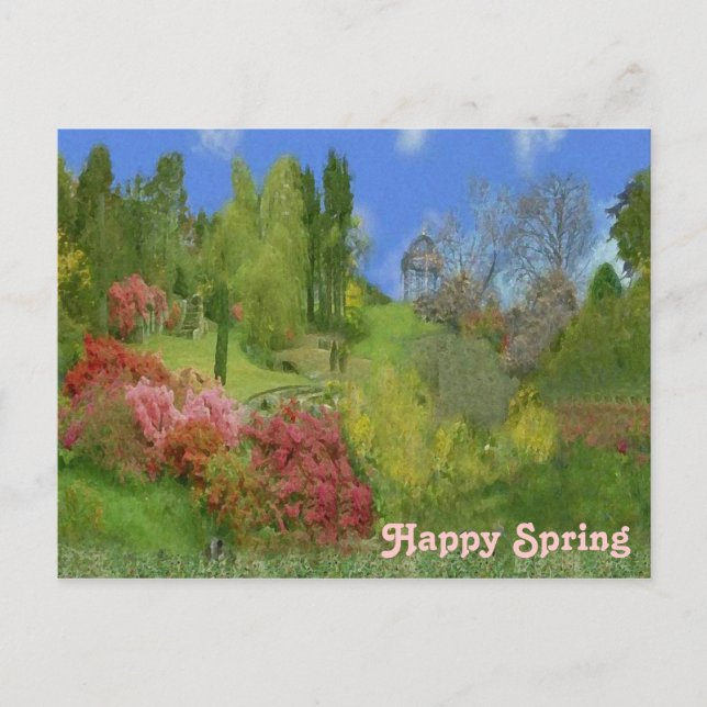 Postal Naturaleza de primavera (Anverso)