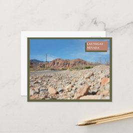 Postal Naturaleza del cañón de rock rojo Las Vegas Nevada