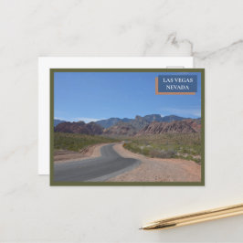 Postal Naturaleza del cañón de rock rojo Las Vegas Nevada