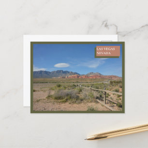 Postal Naturaleza del cañón de rock rojo Las Vegas Nevada
