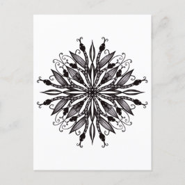 Postal Naturaleza gótico Amor Negro Y Blanco