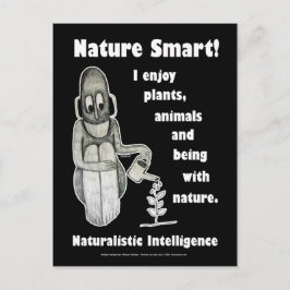 Postal Naturaleza inteligente - en blanco