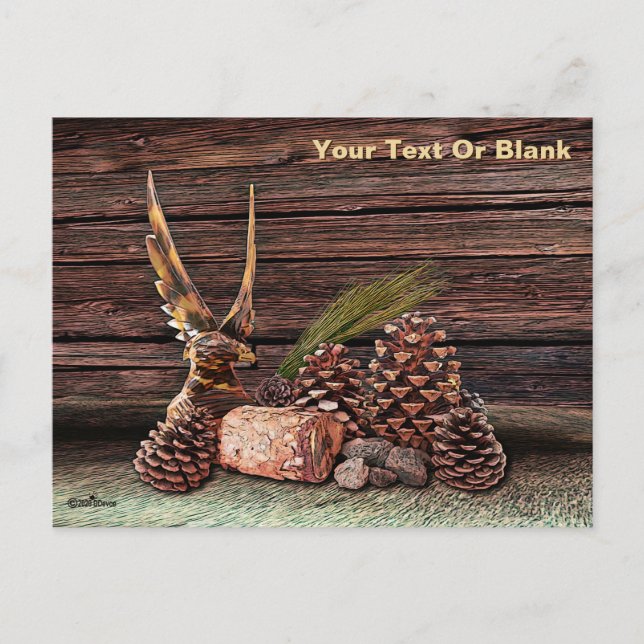 Postal Naturaleza Muerta Con Águila (Anverso)