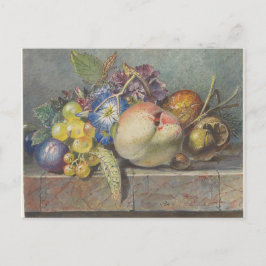 Postal Naturaleza muerta de frutas y flores (1824 - 1900)