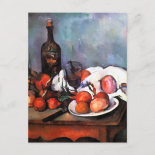 Postal Naturaleza muerta de Paul Cézanne