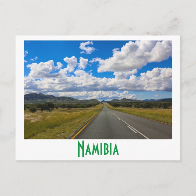 Postal Naturaleza paisajística de la carretera de Windhoe (Anverso)