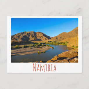 Postal Naturaleza paisajística del río Kunene de Namibia