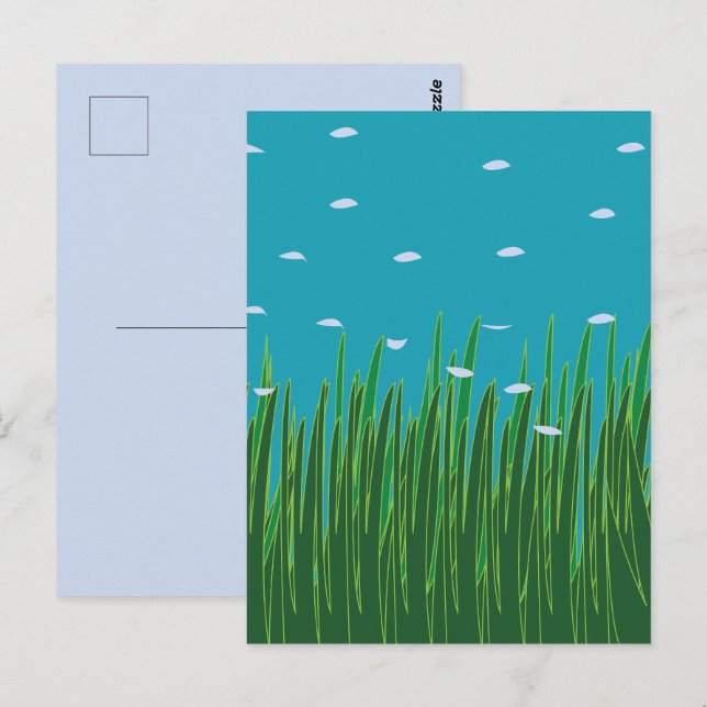 Postal Naturaleza submarina de la pradera de algas marina (Anverso / Reverso)