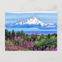 Postal Naturaleza surrealista de Alaskan