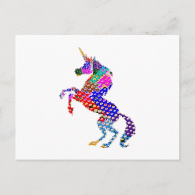 Postal Naturaleza UNICORN y sueños (Anverso)