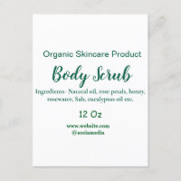 Naturaleza verde orgánica exfoliación corporal man