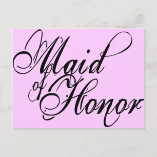 Postal Naughy Grunge Script - Made Of Honor Black