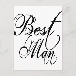 Postal Naughy Grunge Script - Mejor Hombre Negro