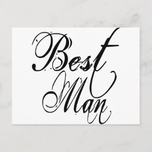 Postal Naughy Grunge Script - Mejor Hombre Negro