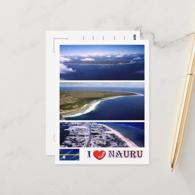 Postal Nauru - Te amo - (Anverso/Reverso In Situ)