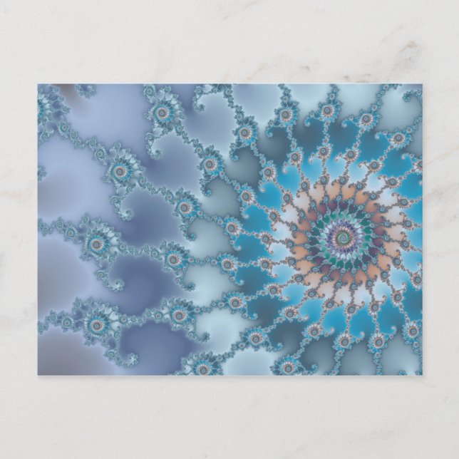 Postal Nautilus - Arte fractal (Anverso)