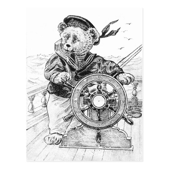 Postal Nave de la dirección de Sam del oso del marinero