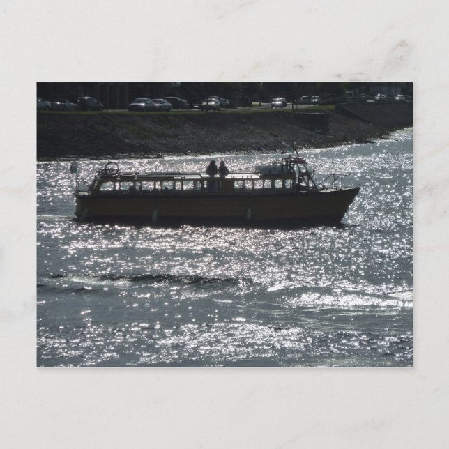 Postal Nave de placer, puerto de la bahía de Cardiff (Anverso)