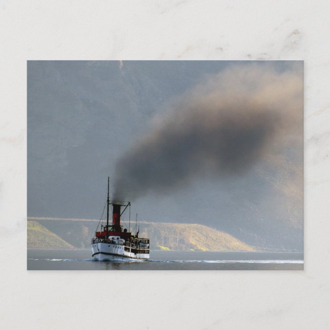 Postal Nave de vapor de TSS Earnslaw 1912 (Anverso)