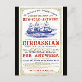 Postal Nave de vela Circassian Clipper 1866