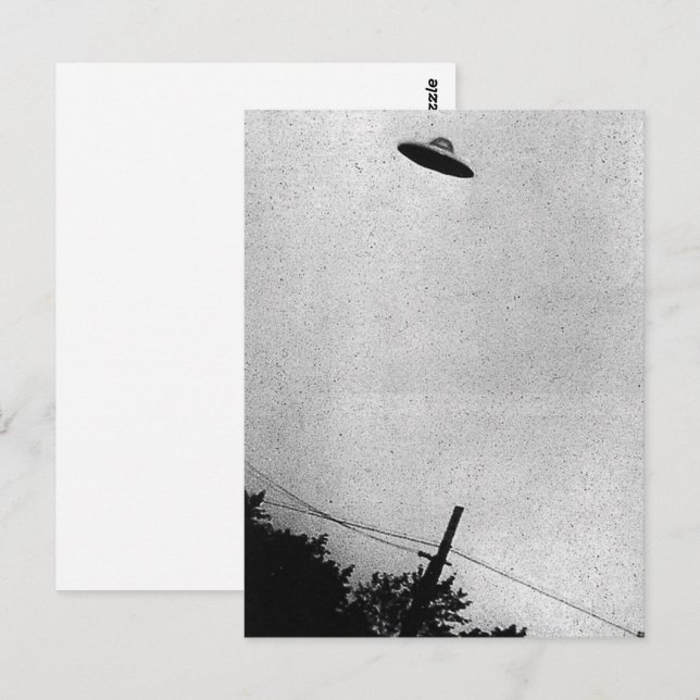 Postal Nave espacial extraterrestre alienígena UFO Top Se (Anverso / Reverso)